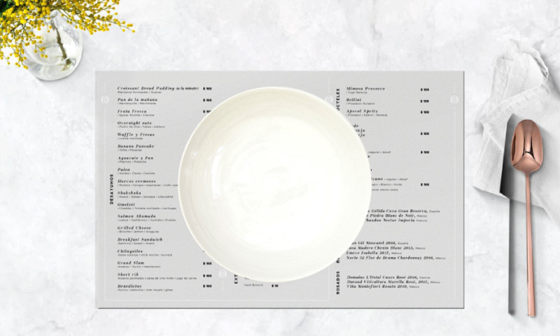 Georgina Restaurante Menu